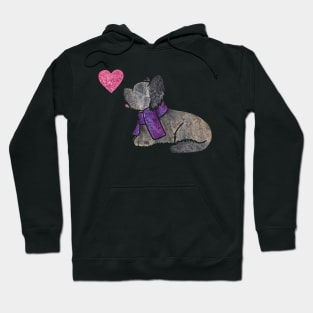 Watercolour Skye Terrier Hoodie